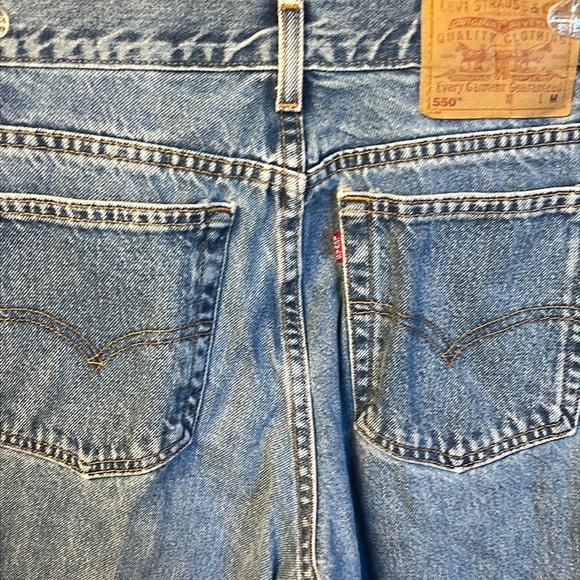 Levi's 550 Women's 12 Relaxed Fit Tapered Leg Blue Jeans streetwear Retro Y2K - Picture 7 of 9